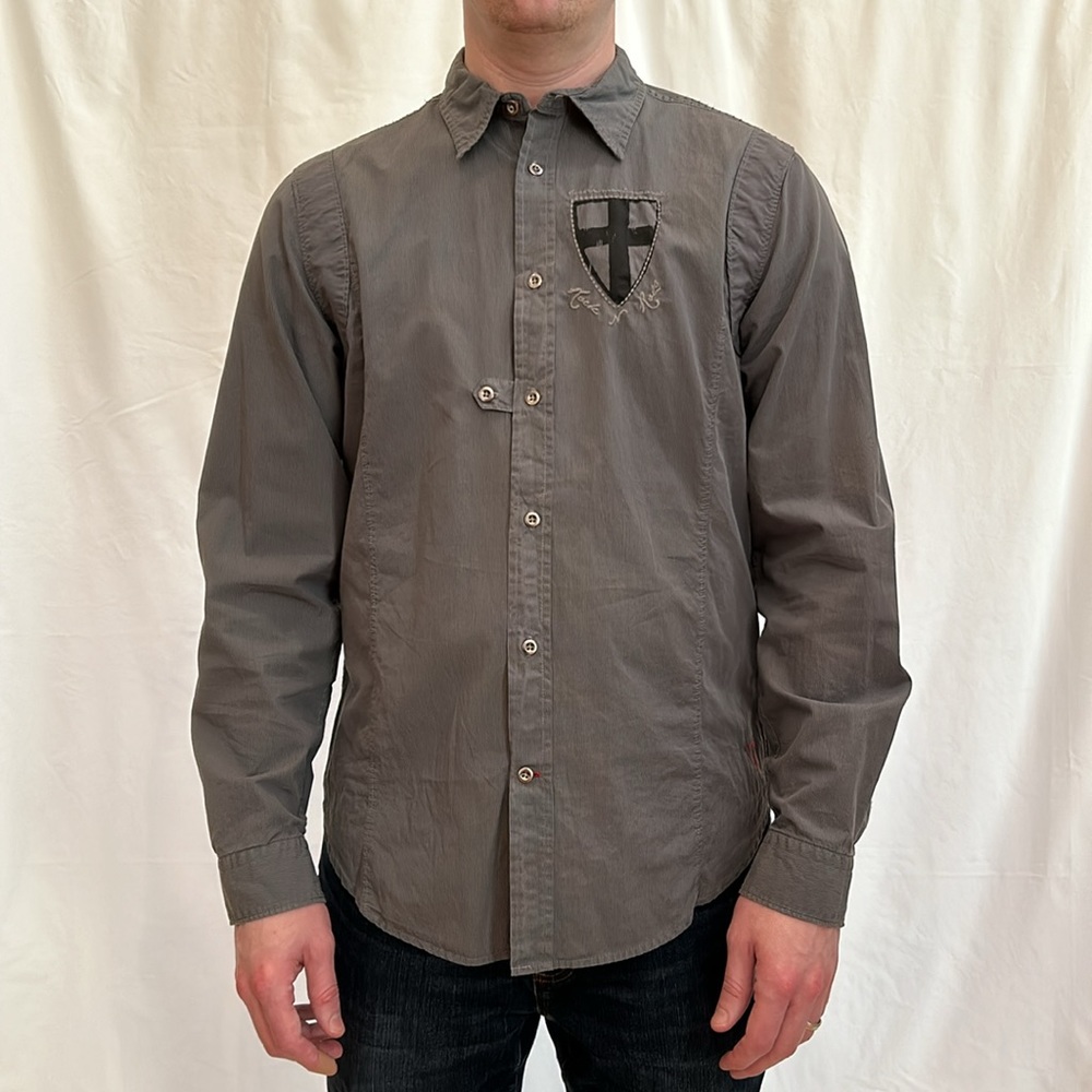 Guess Green Button Down Shirt size L